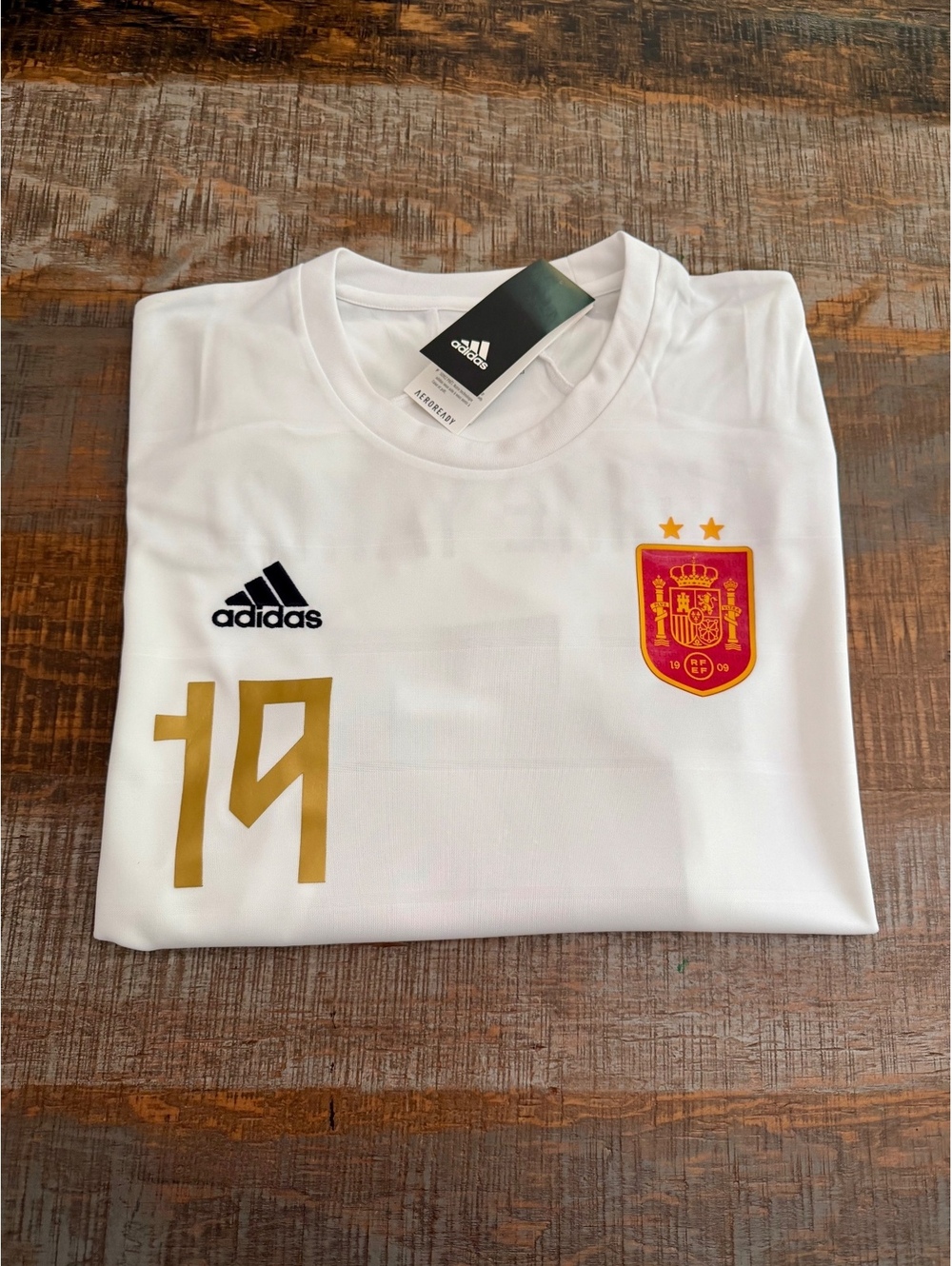 2 Starts World Champions Lamine Yamal Spain Adidas Jersey XS